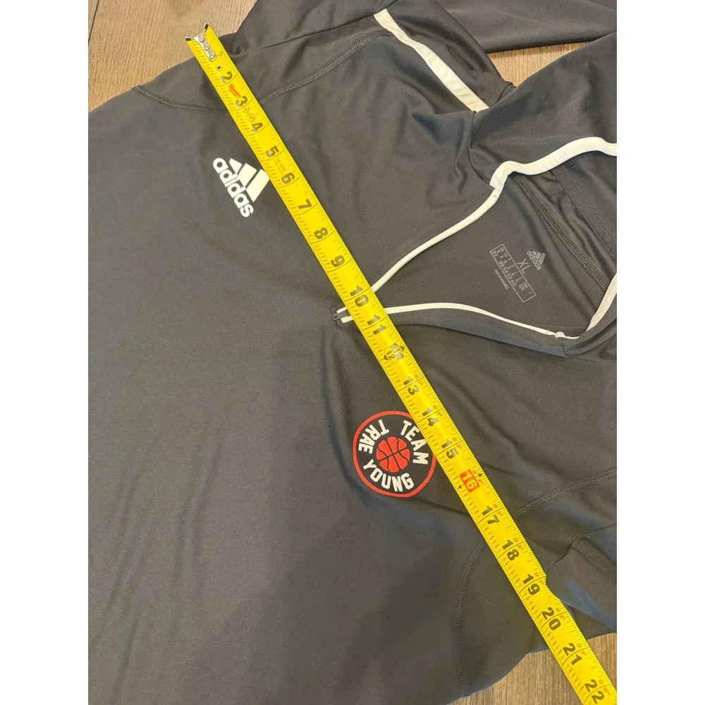 Adidas Team Trae Young Mens Tracksuit Set Black‎ Quarter Zip Hoodie Joggers XL